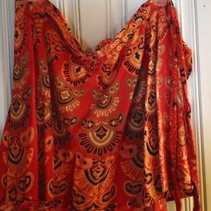 Boho wrap around skirt.